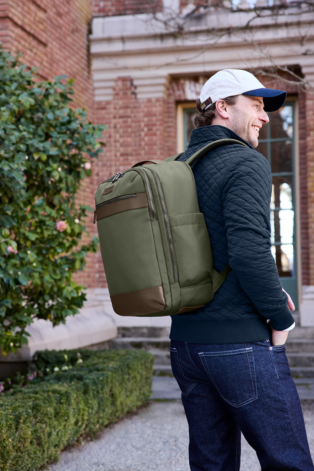 Embroidered Oxford Backpack