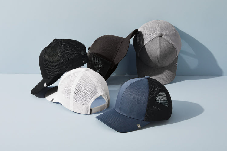 trucker hats ready for embroidery