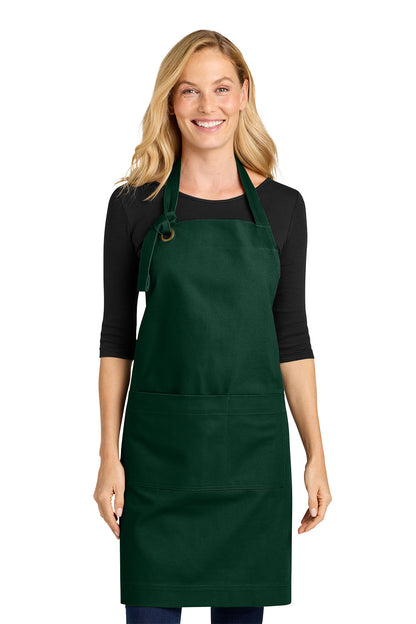 Port Authority® Signature Heavy Twill Bib Apron, Embroidered