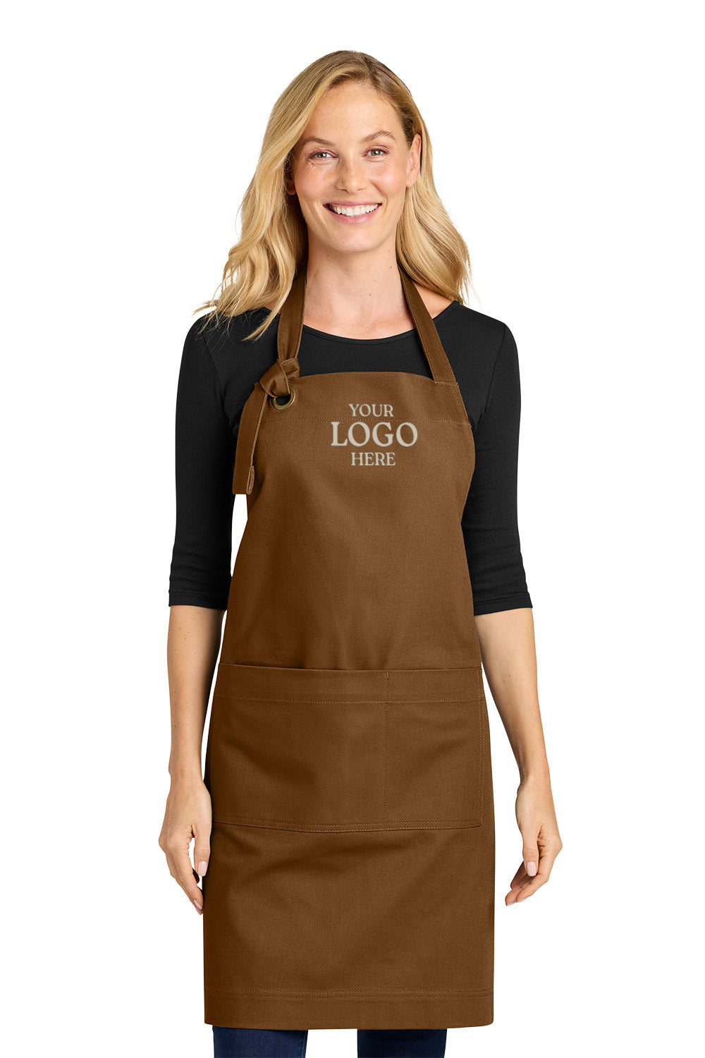Port Authority® Signature Heavy Twill Bib Apron, Embroidered