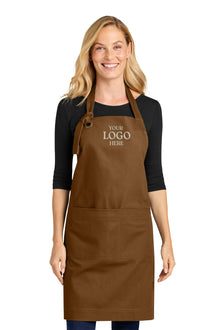 Port Authority® Signature Heavy Twill Bib Apron, Embroidered