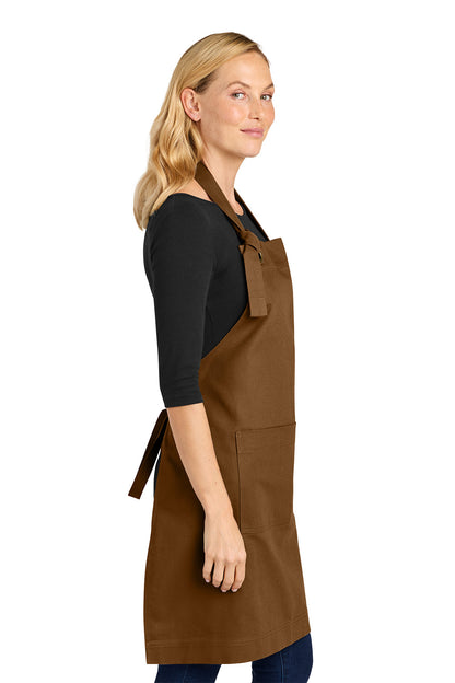 Port Authority® Signature Heavy Twill Bib Apron, Embroidered