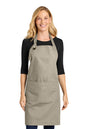 Port Authority® Signature Heavy Twill Bib Apron, Embroidered