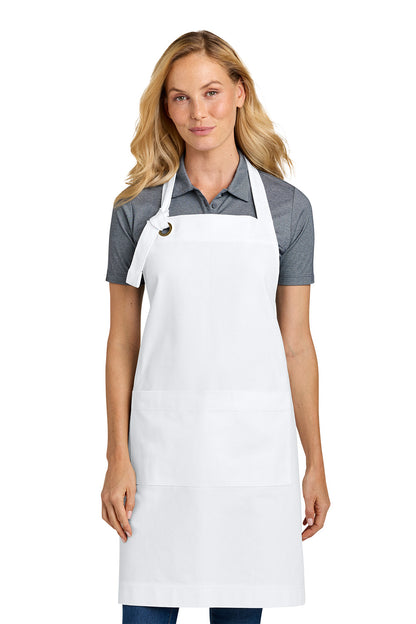 Port Authority® Signature Heavy Twill Bib Apron, Embroidered