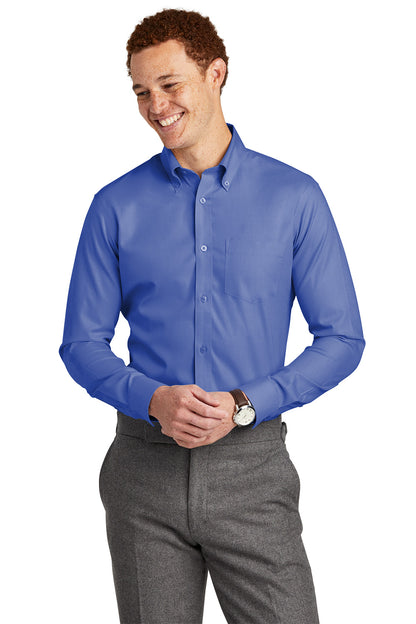 Brooks Brothers® Wrinkle-Free Stretch Nailhead Shirt, Embroidered