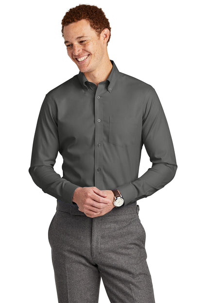 Brooks Brothers® Wrinkle-Free Stretch Nailhead Shirt, Embroidered