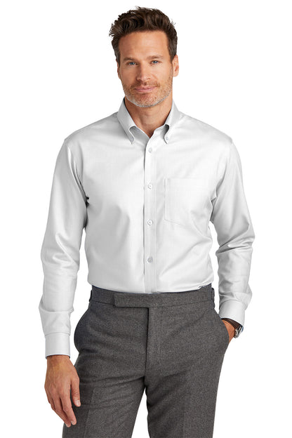 Brooks Brothers® Wrinkle-Free Stretch Nailhead Shirt, Embroidered