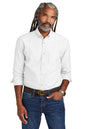 Man wearing a white dress shirt and blue jeans on a white background embroidered Brooks Brothers® Casual Oxford Cloth Shirt