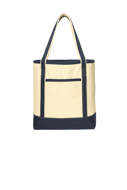 Embroidered Large Cotton Canvas Tote