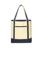 Embroidered Large Cotton Canvas Tote
