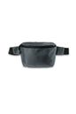 Gray waist bag with black straps on a white background embroidered Port Authority® Ultimate Hip Pack