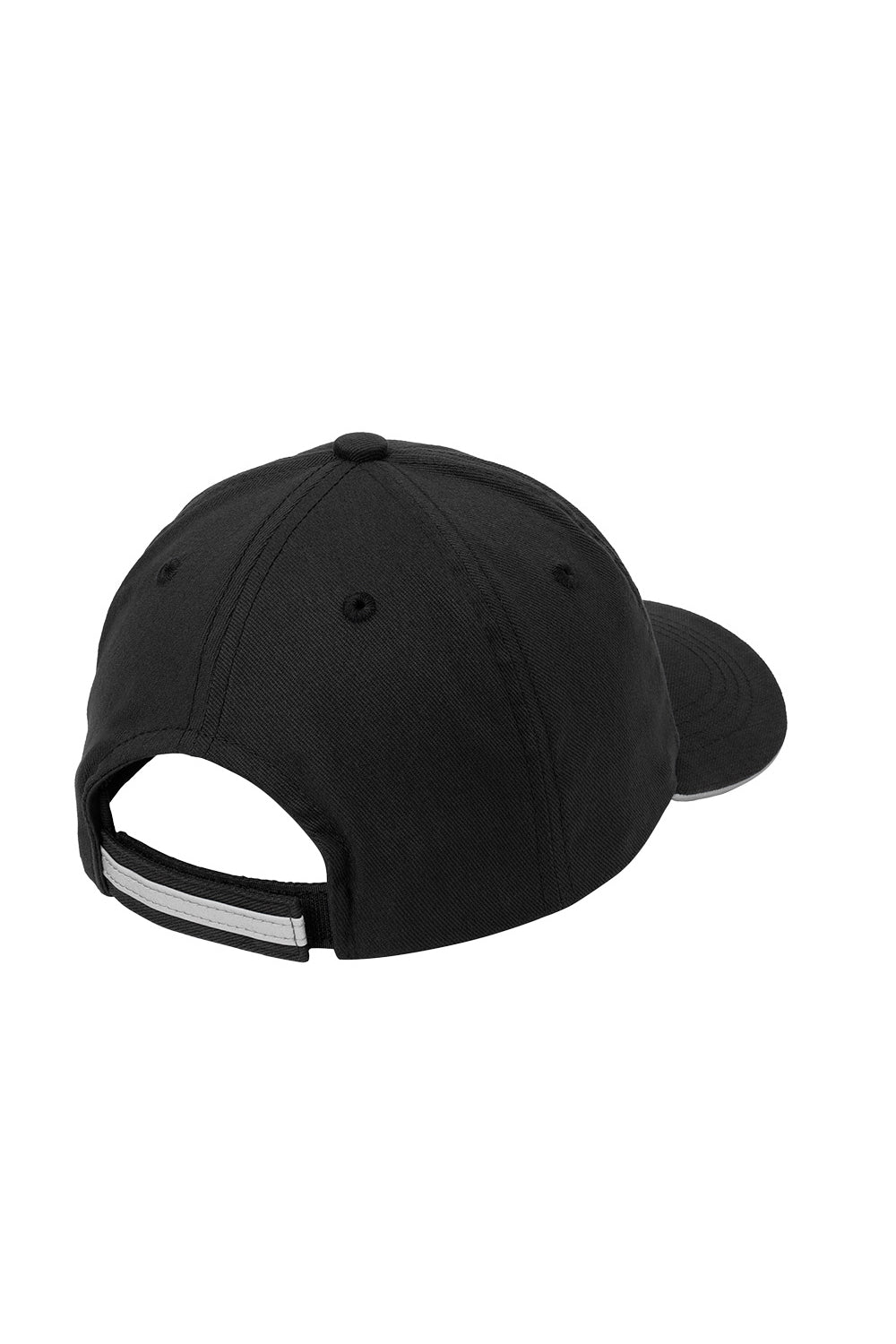 Black baseball cap on a white background Port Authority® Reflective Sandwich Bill Cap, Embroidered