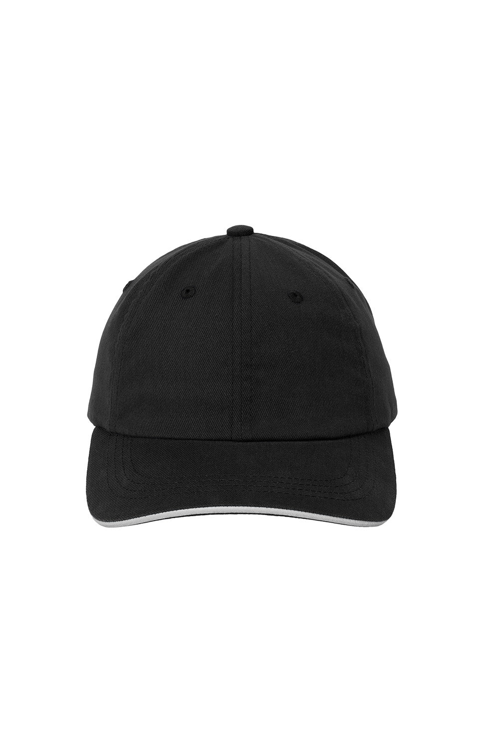 Black cap on a white background Port Authority® Reflective Sandwich Bill Cap, Embroidered