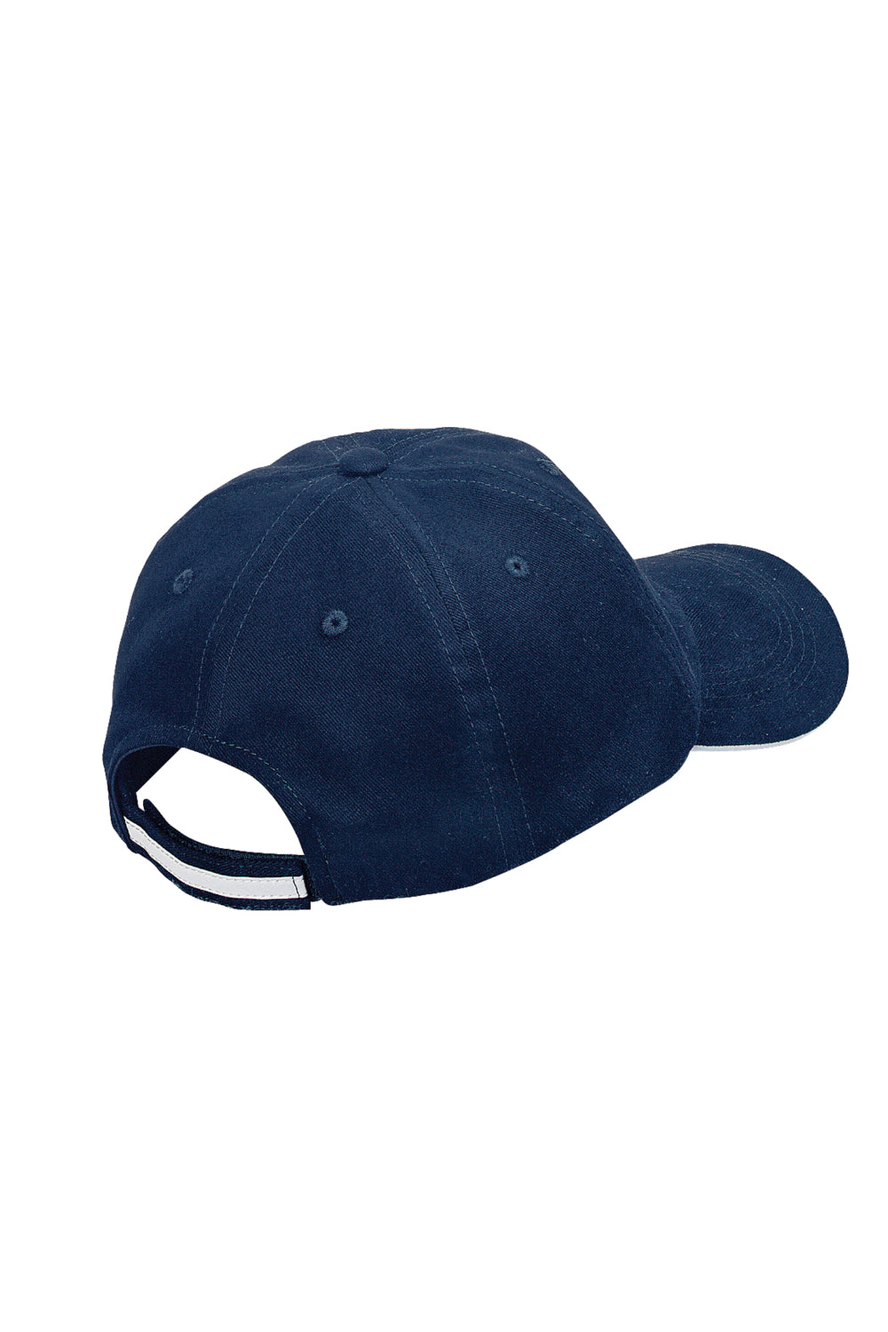 Navy blue baseball cap on a white background Port Authority® Reflective Sandwich Bill Cap, Embroidered