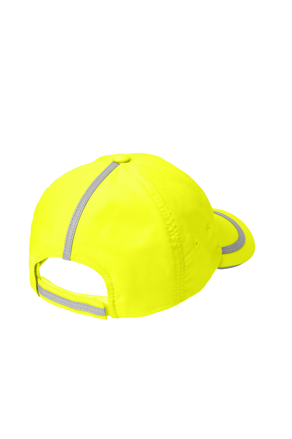Yellow running cap with reflective stripes on a white background Port Authority® Enhanced Visibility Cap, Embroidered