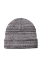 Gray knit beanie on a white background Port Authority® Knit Cuff Beanie, Embroidered
