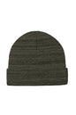 Dark green knit beanie on a white background Port Authority® Knit Cuff Beanie, Embroidered