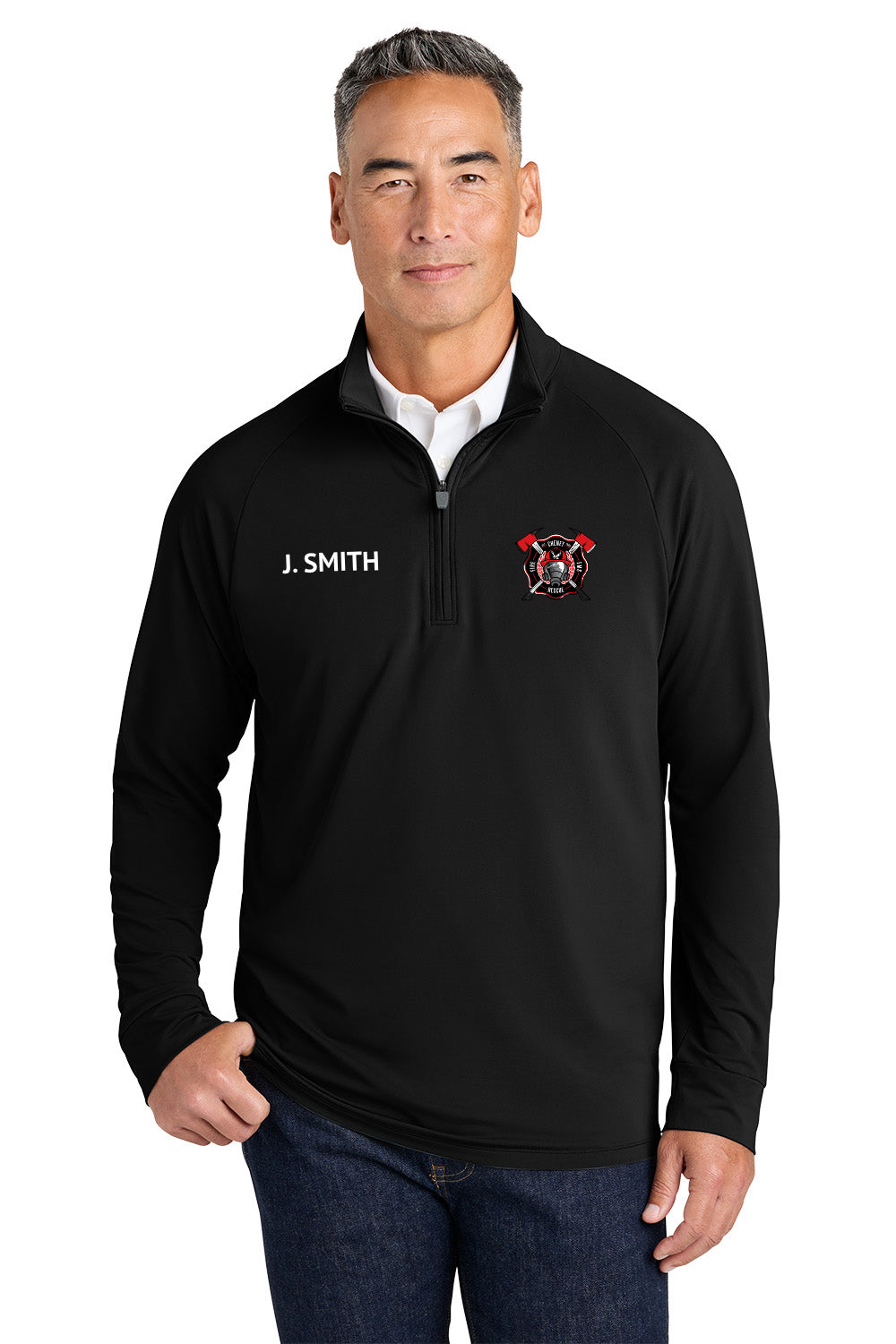 Brooks Brothers® Luxe Performance 1/4-Zip, Cheney Fire