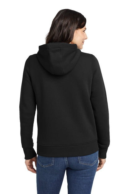 Person wearing a black hoodie from behind on a white background, Embroidered Carhartt® Women’s Clarksburg Full-Zip Hoodie