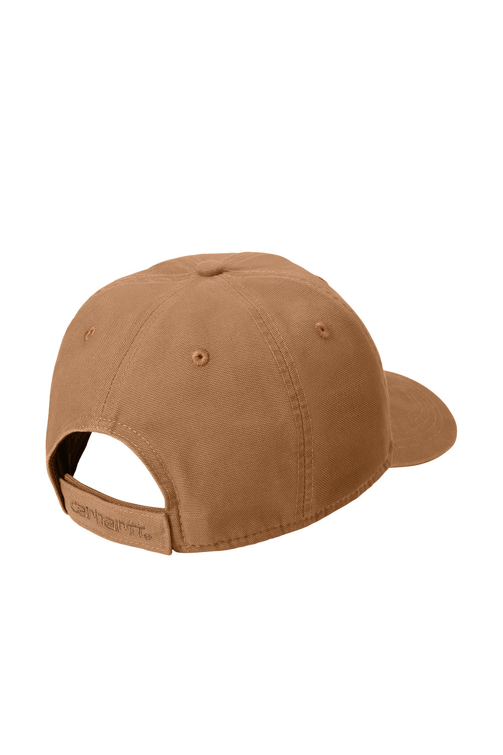 Brown baseball cap on a white background Carhartt® Cotton Canvas Cap, Embroidered
