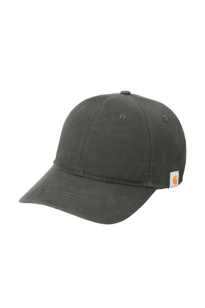 Dark gray cap with Carhartt logo on a white background Carhartt® Cotton Canvas Cap, Embroidered