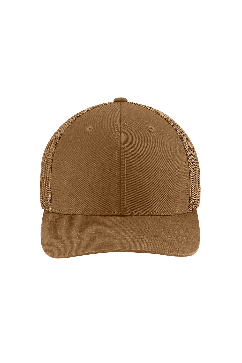 Brown cap on a white background Carhartt® Flexfit 110® Mesh Back Cap, Embroidered