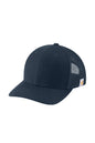 Navy blue cap with mesh back on a white background Carhartt® Flexfit 110® Mesh Back Cap, Embroidered