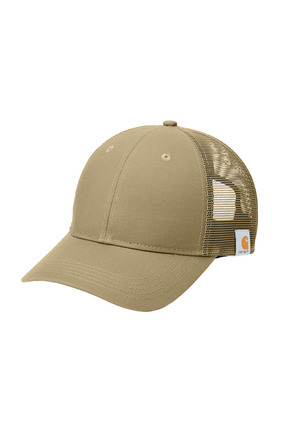 Beige cap with mesh back on a white background, Carhartt® Rugged Professional™ Series Cap, Embroidered