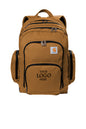 Brown backpack with space for customization on a white background embroidered Carhartt® Foundry Series Pro Backpack