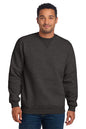 Man wearing a dark gray sweatshirt on a white background, Embroidered Carhartt® Midweight Crewneck Sweatshirt