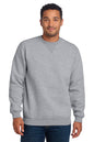 Man wearing a gray sweatshirt on a white background, Embroidered Carhartt® Midweight Crewneck Sweatshirt
