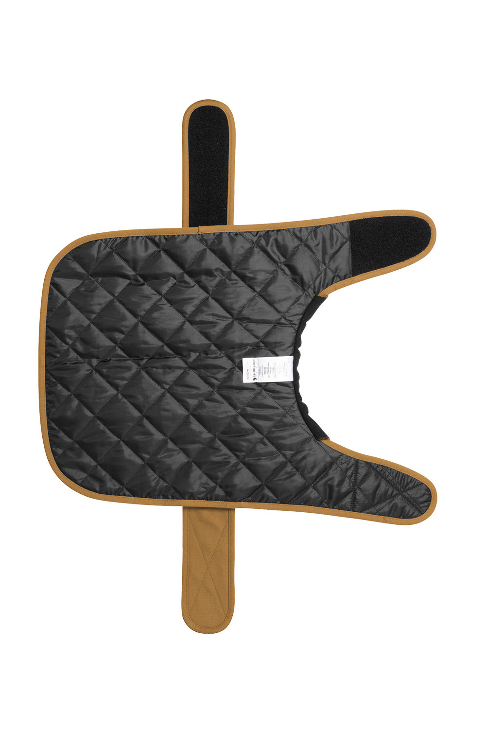 Black quilted oven mitt with brown border on a white background Carhartt® Dog Chore Coat, Embroidered