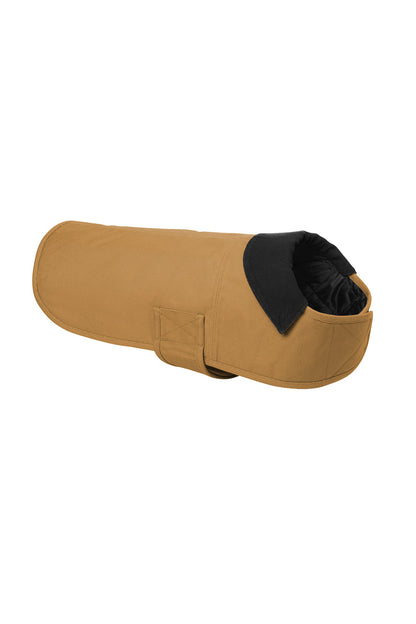 Brown dog coat with black interior on a white background Carhartt® Dog Chore Coat, Embroidered
