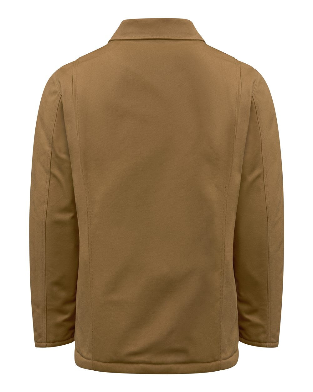 Brown jacket on a white background, Dickie's Men's Duck Chore Coat, Embroidered
