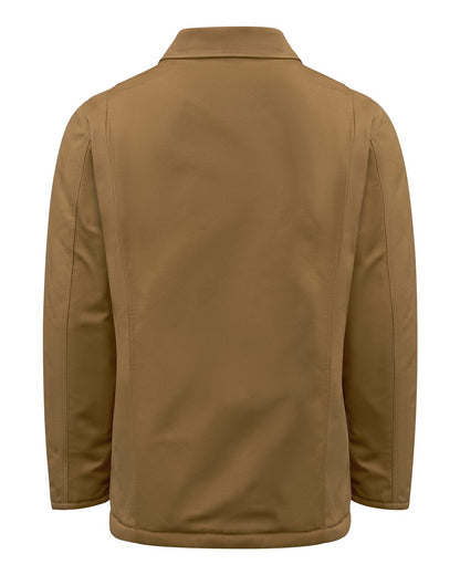 Brown jacket on a white background, Dickie's Men's Duck Chore Coat, Embroidered