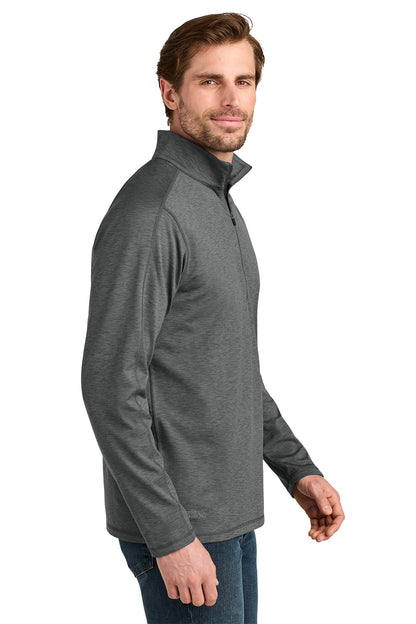 Man wearing a gray pullover with a white background. Eddie Bauer® Adventurer 1/4-Zip, Embroidered