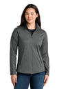 Woman wearing a gray jacket on a white background. Eddie Bauer® Women’s Adventurer Full-Zip, Embroidered