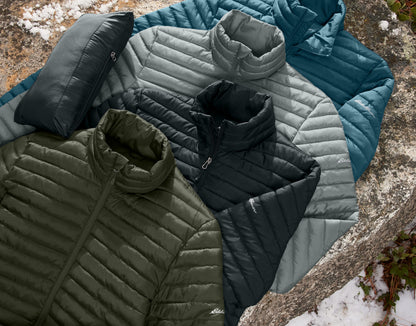 Eddie Bauer® Packable Quilted Full-Zip, Embroidered