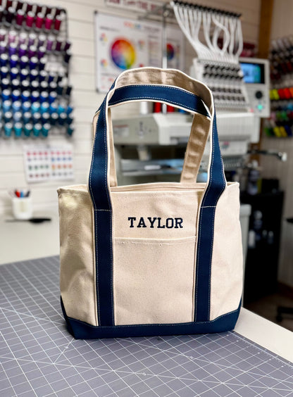 Huron MI Tote, Large, Open Top