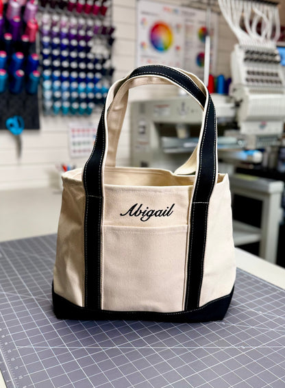 Huron MI Tote, Large, Open Top