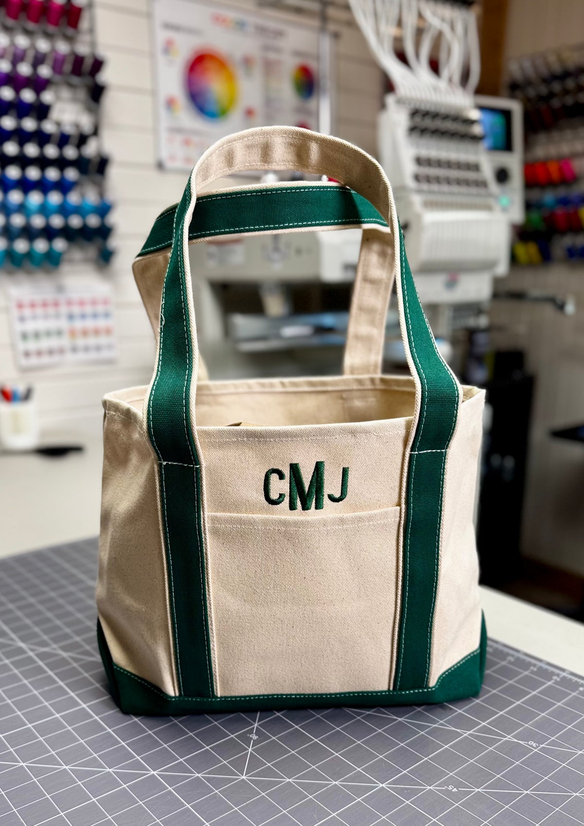 Huron MI Tote, Large, Open Top