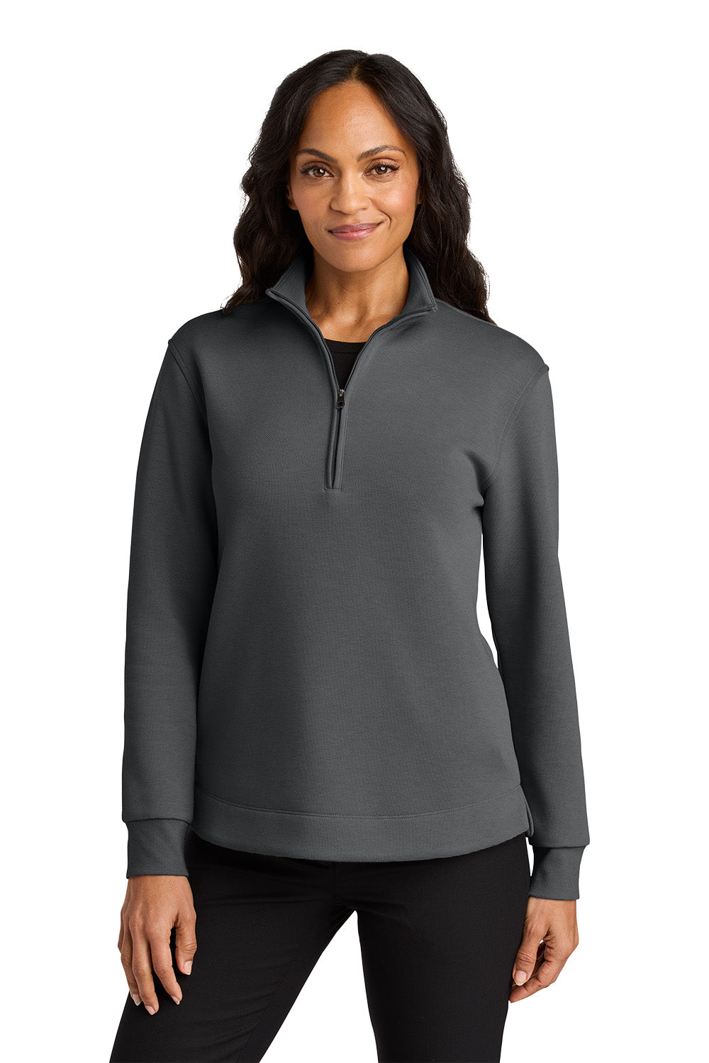 Embroidered Double Pique 1/4-Zip