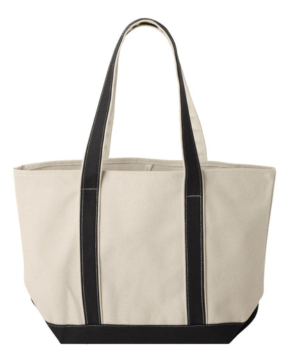 MI Tote (Large), Natural Canvas Tote, Custom Text & Michigan Motif