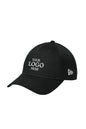 Black cap with 'Your Logo Here' text on a white background New Era® Adjustable Unstructured Cap, Embroidered