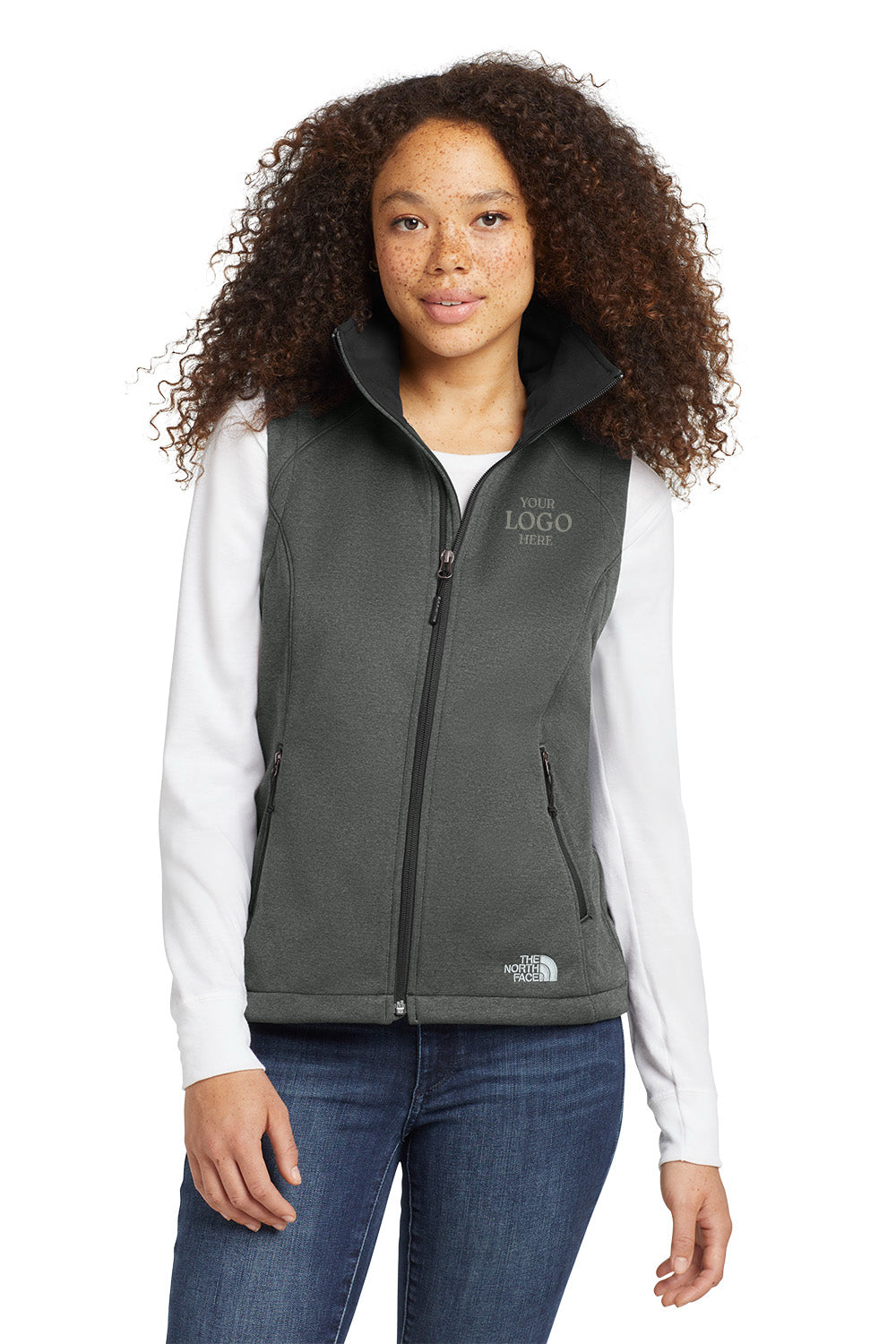 embroidered The North Face® Women's Ridgewall Soft Shell Vest