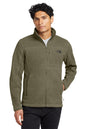 Man wearing a green fleece jacket with The North Face logo on a white background embroidered The North Face® Sweater Fleece Jacket