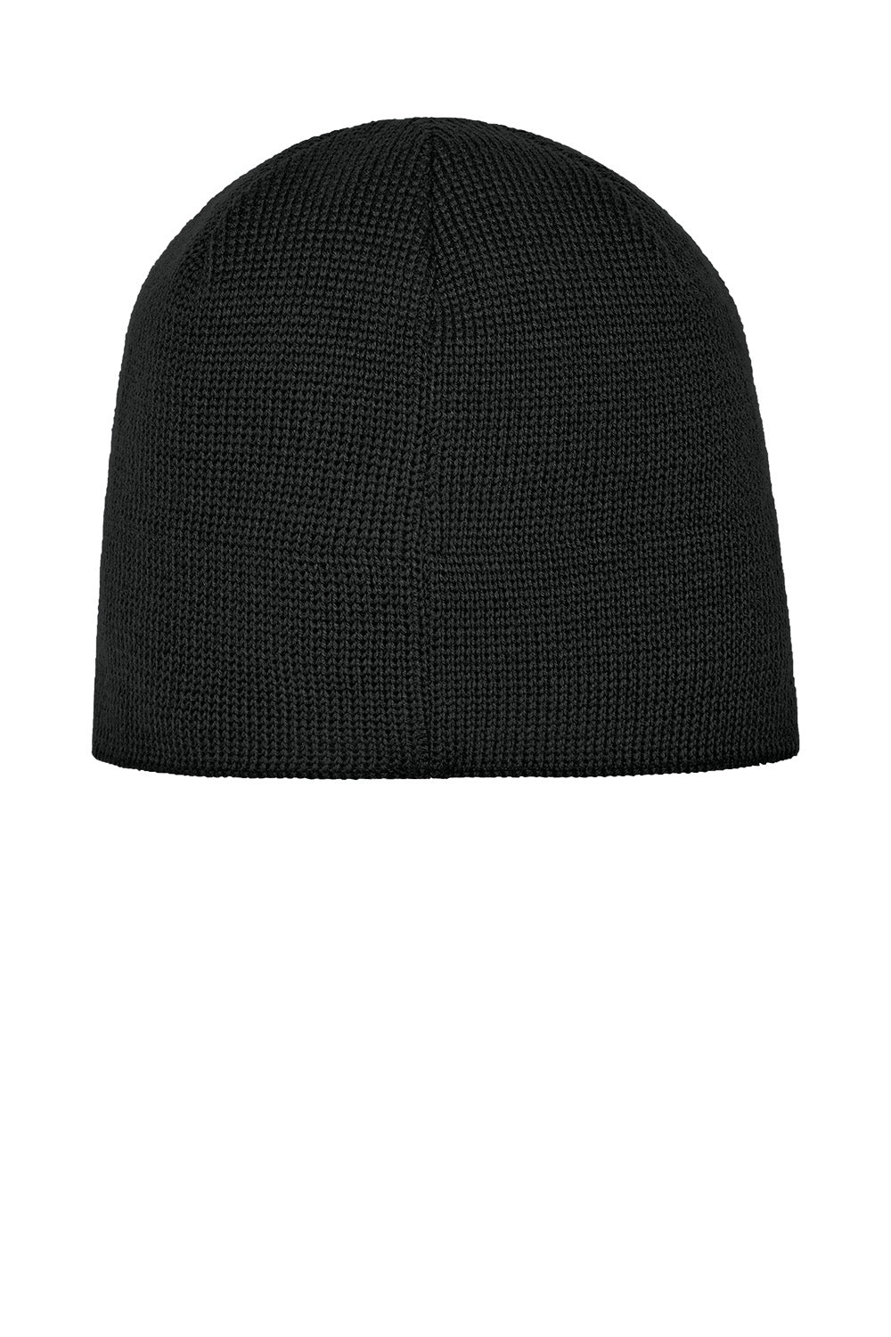 Black knit beanie on a white background The North Face® Mountain Beanie, Embroidered