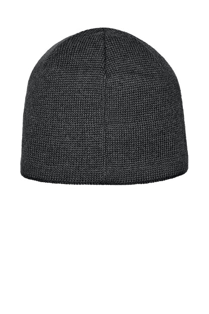 Dark gray knit beanie on a white background The North Face® Mountain Beanie, Embroidered