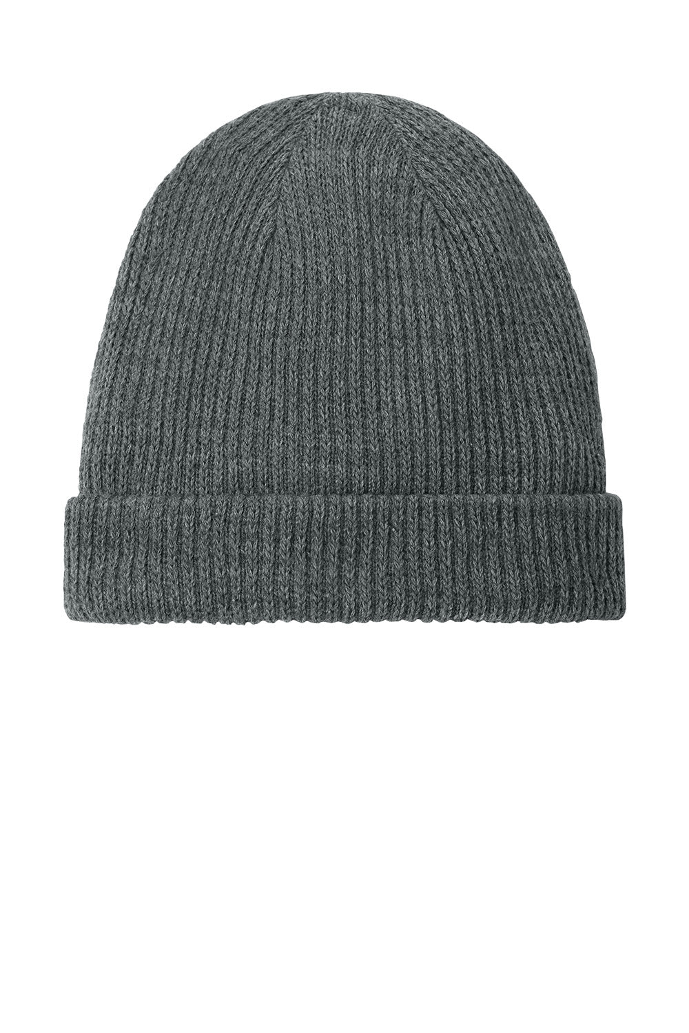 Gray knit beanie on a white background The North Face® Circular Rib Beanie, Embroidered
