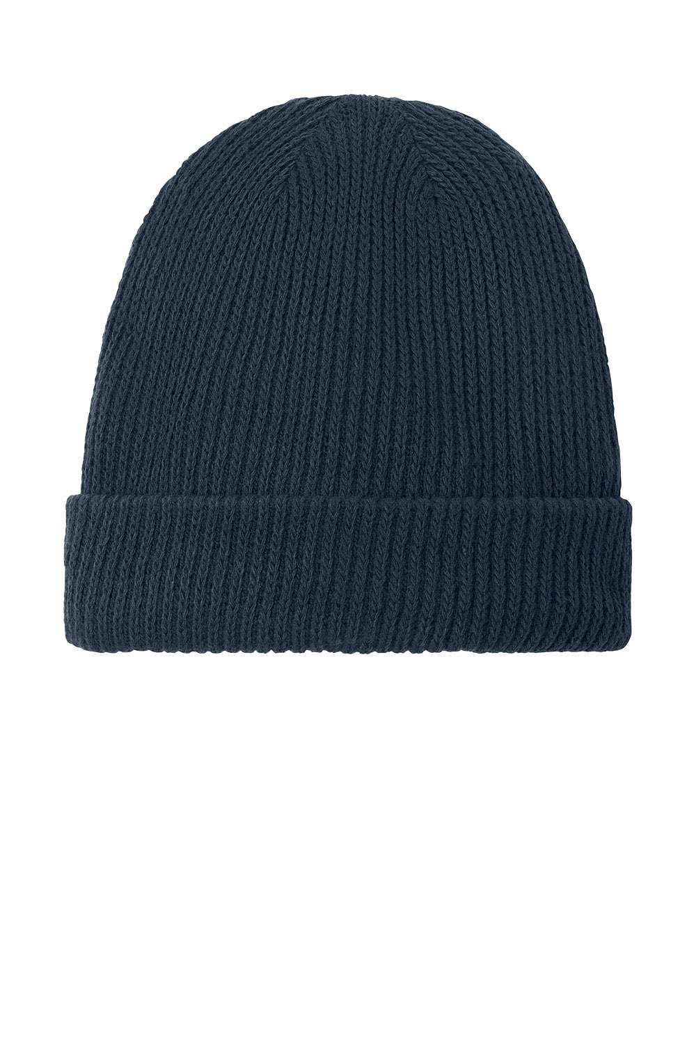 Dark gray knit beanie on a white background The North Face® Circular Rib Beanie, Embroidered